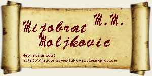 Mijobrat Moljković vizit kartica